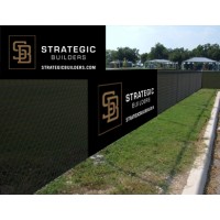 Mesh Fence-11' Branded Graphic (Black Background)