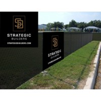 Mesh Fence-6' Branded Graphic (Black Background)